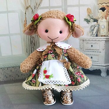 Игрушка овечка, Шарлотта. Игровая. Мастерская сказок. Для дома и интерьера ручной работы - Ярмарка Мастеров Для дома и интерьера ручной работы. Ярмарка Мастеров - ручная работа Игрушка овечка, Шарлотта. Игровая. Handmade.