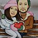 Подарочные издания: пара на качелях(по фото). Статуэтка. Надежда Воронова (voronova-matreh). Интернет-магазин Ярмарка Мастеров.  Фото №2