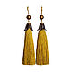 Earrings brush gold bells, Tassel earrings, Moscow,  Фото №1