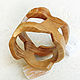 Bracelet made of wood 'Cubism' (ash). Hard bracelet. OakForest Wooden Jewelry. Online shopping on My Livemaster.  Фото №2