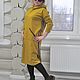 Vestido con capucha de Jersey mostaza Picante'. Dresses. Olga Lado. My Livemaster. Фото №5