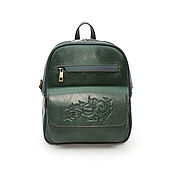 Сумки и аксессуары handmade. Livemaster - original item Backpacks: Women`s Green Tera Leather Backpack Bag SR29t-132. Handmade.