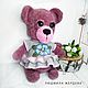 Teddy bear, teddy bear in a dress. Stuffed Toys. Людмила Жердева (Handmey) (Handmey). My Livemaster. Фото №4