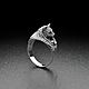 Кольцо Кот в пледе. Кольца. AlexFox Jewelry. Ярмарка Мастеров.  Фото №4