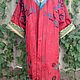 Uzbek robe made of suzane and ikat. Boho coat, caftan. S021, Robes, Odintsovo,  Фото №1
