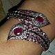 Bracelet with natural rubies, Hard bracelet, Voronezh,  Фото №1