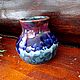 Ваза Оттенки синего. Вазы. Oliya12 (hobbycraft). Ярмарка Мастеров.  Фото №5