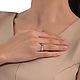 Кольцо сердца серебро 925 пробы в инкрустации фианитов premium. Кольца. MARIA GUSEVA Fashion Jewelry. Интернет-магазин Ярмарка Мастеров.  Фото №2