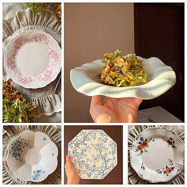 Посуда ручной работы. Ярмарка Мастеров - ручная работа Тарелки фарфор. Handmade.