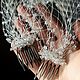 Вуалетка, вуалетка с кристаллами, вуалетка со стразами. Вуалетка. Si Wedding Accessories. Интернет-магазин Ярмарка Мастеров.  Фото №2