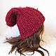 Knitted hat 'Cap' of different colors. Caps. vyazanaya6tu4ka. My Livemaster. Фото №6