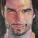 Tom cruise, oil portrait on canvas photo, Pictures, St. Petersburg,  Фото №1