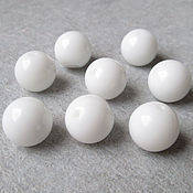 Материалы для творчества handmade. Livemaster - original item White agate 10 mm, 28951206 beads ball smooth. Handmade.