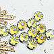 Rhinestones 8 mm Lemon with a curly bottom in a frame yellow. Rhinestones. agraf. Online shopping on My Livemaster.  Фото №2