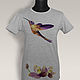 Order Hummingbird T-Shirt. decades. Livemaster. . T-shirts Фото №3