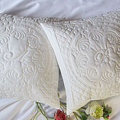 Для дома и интерьера handmade. Livemaster - original item Pillowcase in trapunto style. Handmade.