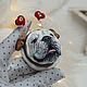 Brooch English bulldog. Portrait work, Stick pin, Krasnodar,  Фото №1