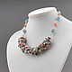 Order I will draw with chalk the sea and flowers - necklace No. №2. Altania, beaded jewelry. Livemaster. . Necklace Фото №3