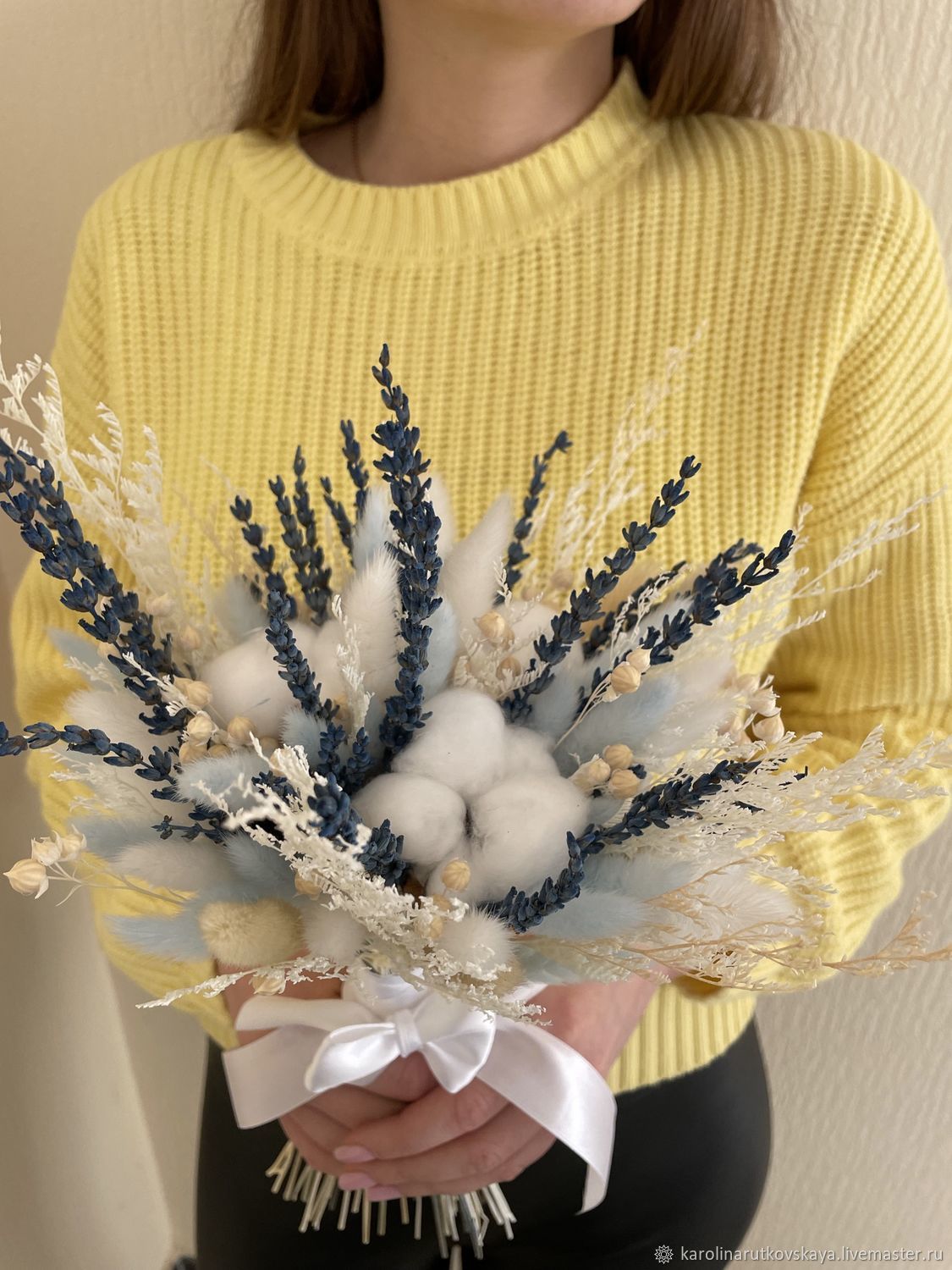 Букет из сухоцветов и стабилизированных цветов в интернет-магазине ...