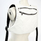 Сумки и аксессуары handmade. Livemaster - original item White Leather BackPack. Handmade.