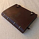A5 leather notebook with buttons, Notebooks, Moscow,  Фото №1