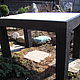 Деревянный резной стол из кедра Черный, Столы, Турочак,  Фото №1