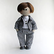 Куклы и игрушки handmade. Livemaster - original item Doll boy 30 cm in costume, textile doll. Handmade.