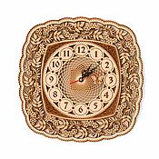 Для дома и интерьера handmade. Livemaster - original item Wooden clock large square 33h33 cm. Art.40029. Handmade.