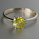 1.02 ct SL3 Натуральный Желтый Бриллиант в женском 585 золотом кольце. Кольца. Shukra Натуральные драгоценные камни. Интернет-магазин Ярмарка Мастеров.  Фото №2