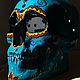 Череп - Подсвечник La Catrina Mexico. Подсвечники. INDIGO_markt. Интернет-магазин Ярмарка Мастеров.  Фото №2
