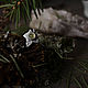 Серебряное кольцо  с хризолитом, 19 размер. Кольца. серебряные украшения Мох и Вереск. Ярмарка Мастеров.  Фото №4