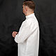  Белая косоворотка с ручной вышивкой. Народные рубахи. Студия вышивки 'Ришелье'. Ярмарка Мастеров.  Фото №5