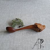 Русский стиль handmade. Livemaster - original item Spoon wooden carved SEAL OF VELES. Handmade.
