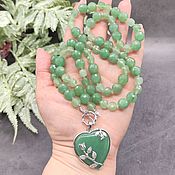 Украшения handmade. Livemaster - original item Natural Green Aventurine Necklace. Handmade.