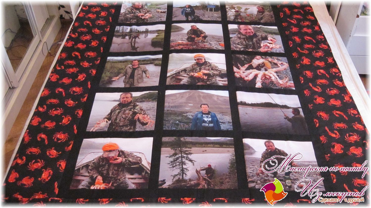 Лоскутное одеяло с фотографиями
