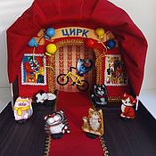 Куклы и игрушки handmade. Livemaster - original item Dollhouses: Circus Tent.Puppet Theater.. Handmade.