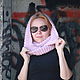 Woolen Snood in two turns pink 'Marshmallow', Scarves, Moscow,  Фото №1