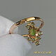 Ring 'Chrysolites-stylish droplet' gold 585, chrysolites.video. Rings. MaksimJewelryStudio. My Livemaster. Фото №6