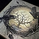 ДВА ВОРОНА, скатерть для гадания или ритуала, плотная атласная. Скатерть ритуальная. Амулеты Талисманы Алтари от Татьяны Аллюровой. 
Товары для практиков.. Интернет-магазин Ярмарка Мастеров.  Фото №2