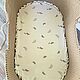 Заказать Люлька для новорождённого с матрасом и деревянной стойкой. Belayaovechka. Ярмарка Мастеров. . Люльки Фото №3