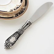 Посуда handmade. Livemaster - original item Table knife EMPIRE. Table knives with engraved initials. Handmade.