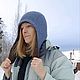 Шапка ушанка коричневый с синим ушанка_с_огоньком. Шапка-ушанка. Галина (Weaving workshop). Ярмарка Мастеров.  Фото №4