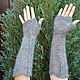 Order Fingerless gloves womens extra long down. Down shop (TeploPuha34). Livemaster. . Mitts Фото №3