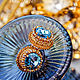 Cufflinks: Renata. color: Aquamarine in gold. Blue cufflinks. Cuff Links. LADY-LIZA jewelry shop. My Livemaster. Фото №5