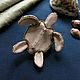 Brooch-pin: The Bronze Turtle. Brooches. SilkArt Tatyana. My Livemaster. Фото №6