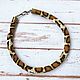 Harness beaded Tiger Python, Necklace, Abakan,  Фото №1