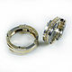 Titanium rings with yellow gold. Wedding rings. asgdesign. Online shopping on My Livemaster.  Фото №2
