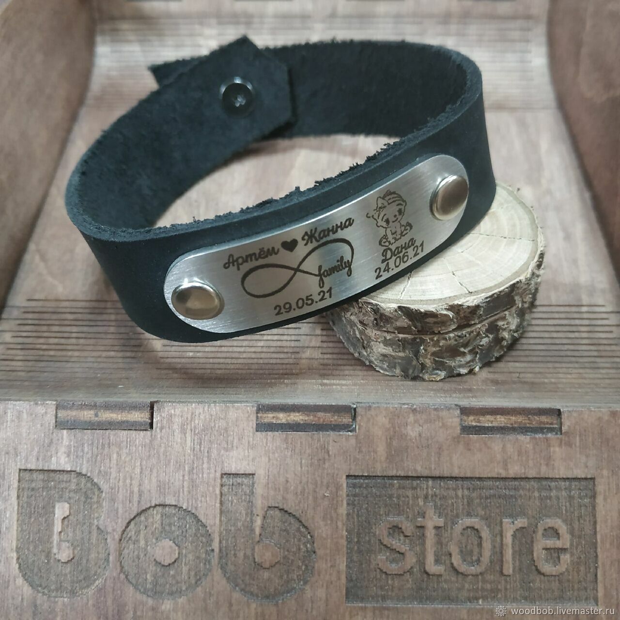 Браслеты кожаные с гравировкой в интернет-магазине на Ярмарке Мастеров ...