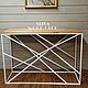 Консольный стол лофт GEOM. Консоли. SLIVA wood deco. Интернет-магазин Ярмарка Мастеров.  Фото №2