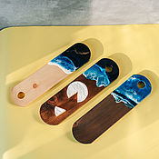 Посуда handmade. Livemaster - original item Siberian cedar cutting boards with epoxy resin 3 pcs. RDN33. Handmade.